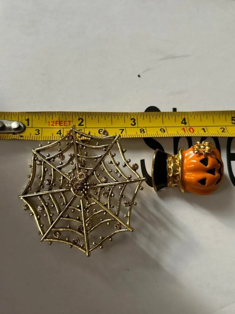 Halloween Gold Toned Brooch Bundle